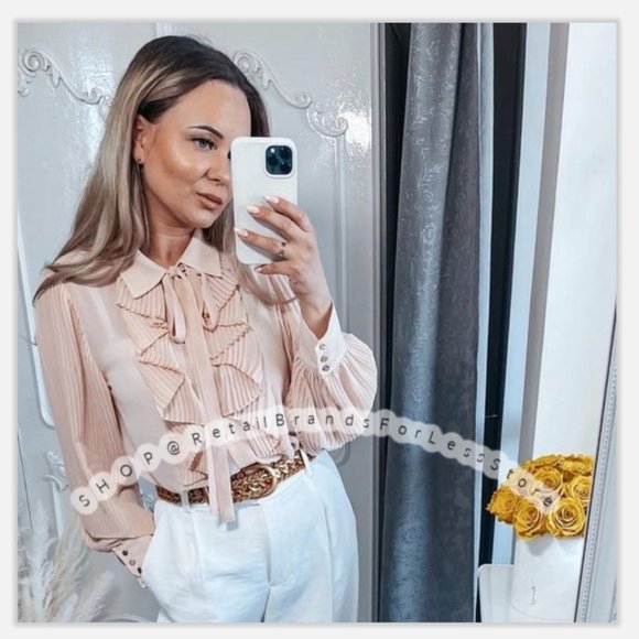 ZARA METALLIC GOLD LINK METAL CHAIN BELT main image 5